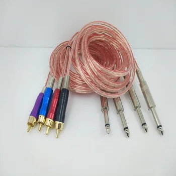 

Tattoo ClipCord 4 colors RCA interface cable Clip Cord Switch Hook Line For Conversion kit Power Supply