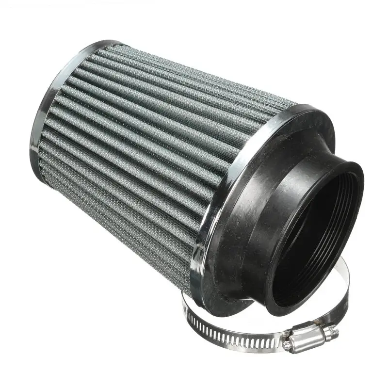 

1Pc 3inch 75mm Car Air Filter Clean Intake High Flow Short RAM/COLD Round Cone