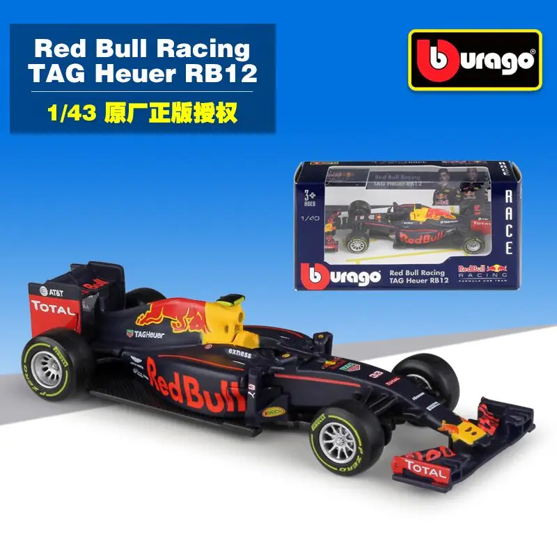 BBurago/1:43 автомобиль/ F1 Red Bull Infiniti Racing Team/TAG Heuer RB12 автомобиль/литая Коллекция/модель/Дети/нежный подарок