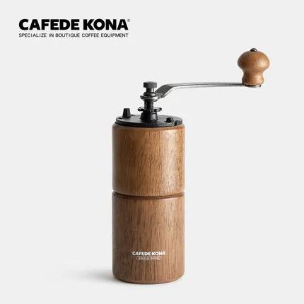 CAFEDE KONA Ручная шлифовка кофейных зерен машина шлифовальный порошок шлифовальный чугунный сердечник Толщина регулируется