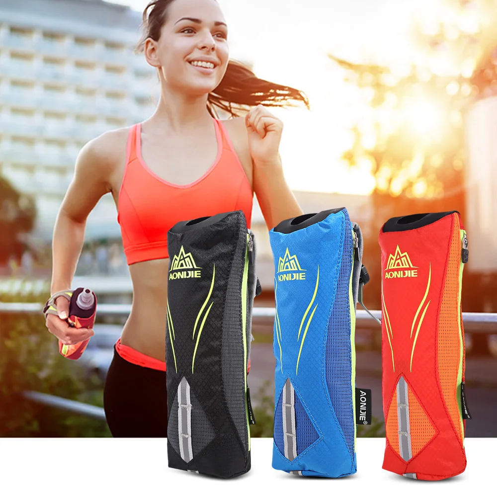 

AONIJIE Outdoor 500ml Running Handheld Water Bottle 5.5 inch Phone Hydration Pack Jogging Bag Phone Bottle Holder Pack