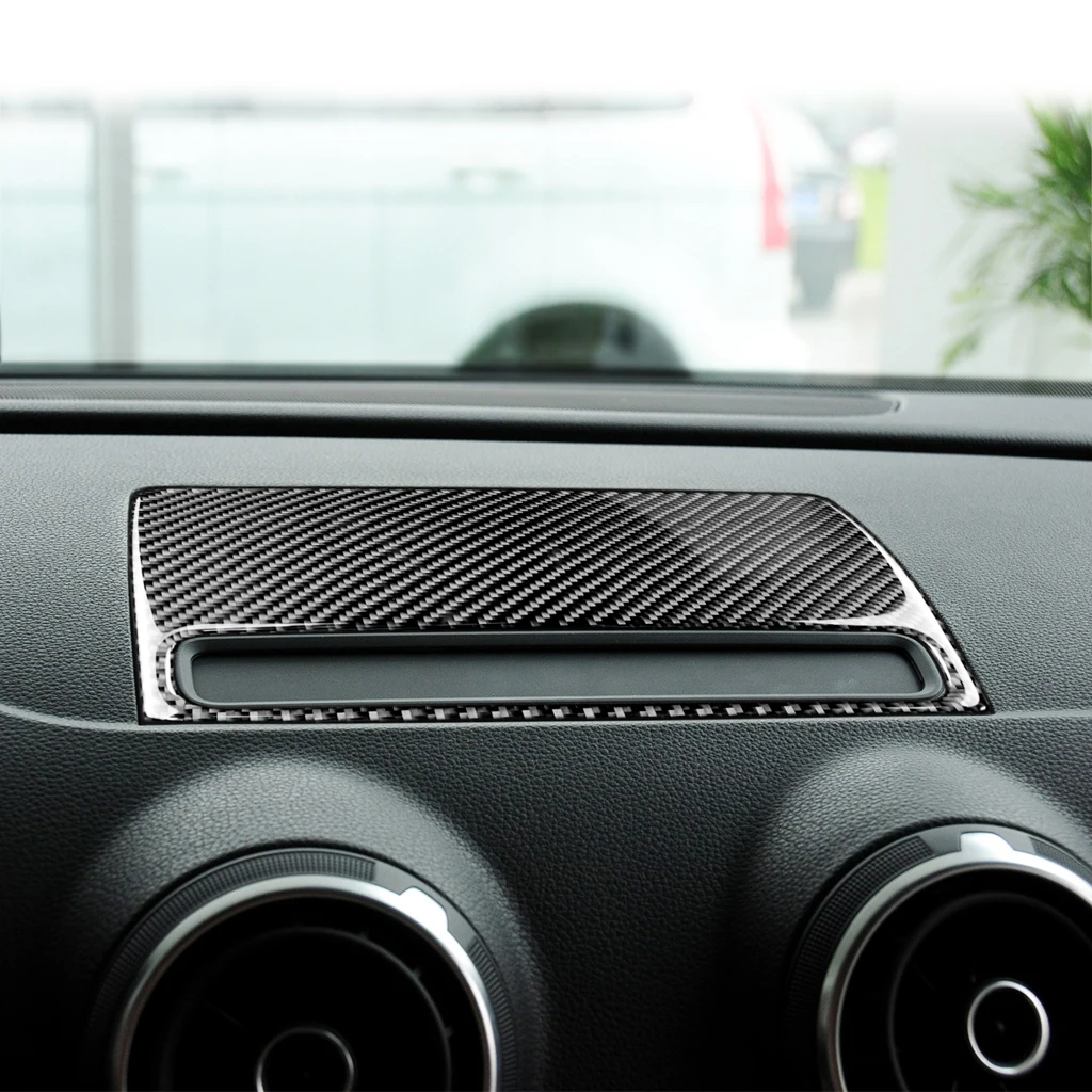 

Car Styling carbon fiber Stickers Navigation Decorative Frame Strip Cover Trim For AUDI A3 8V Auto Interior Accessories