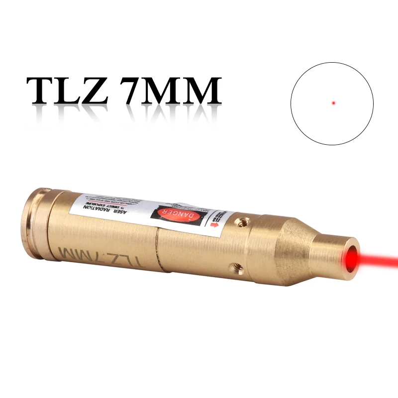 Высококачественный латунный TLZ 7 мм Калибр лазерный картридж Диаметр Sighter латунный лазерный прицел красного цвета Бесплатная доставка