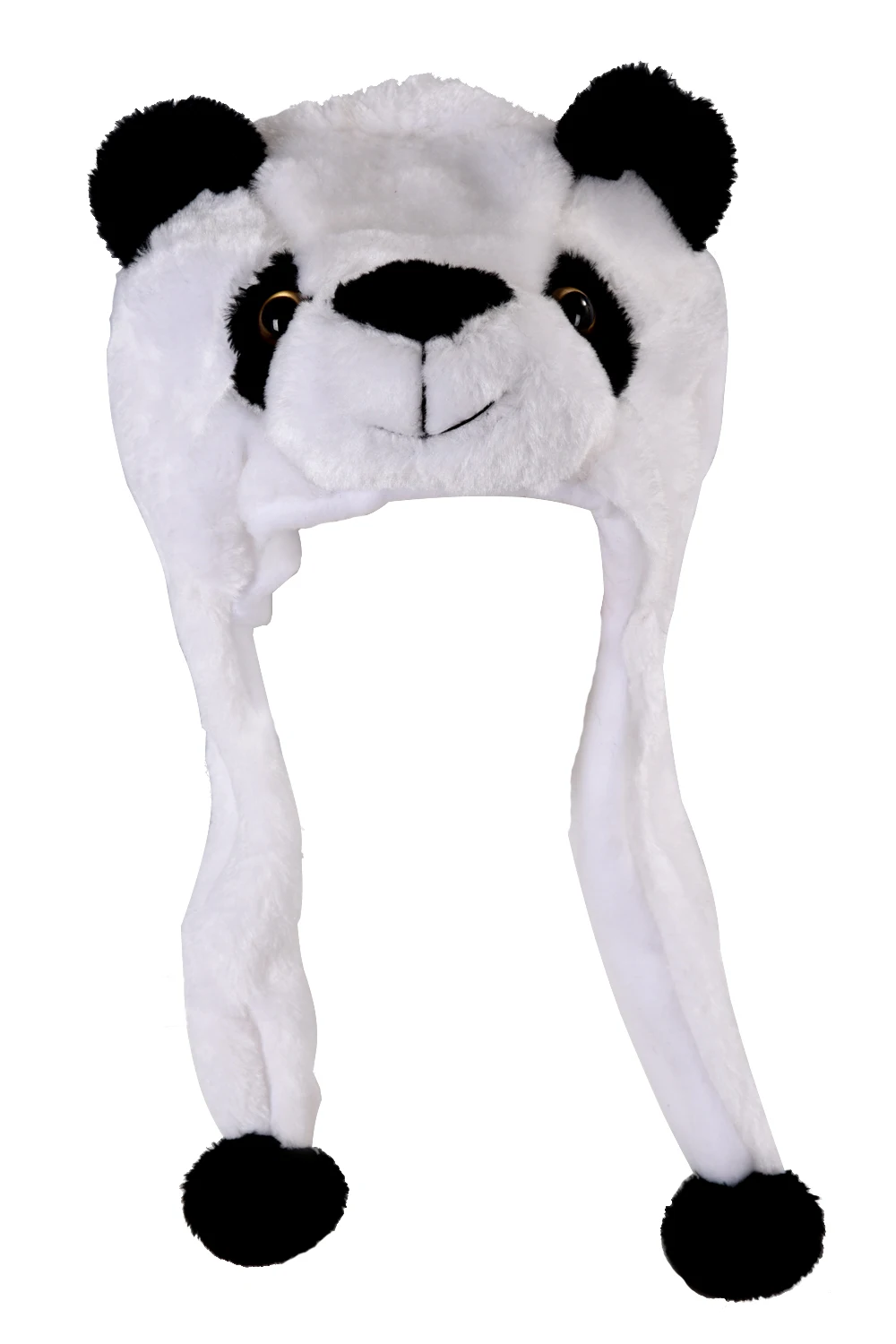 

SAF-Animal Hat With Scarf Faux Fur Kids Winter Hat - Panda