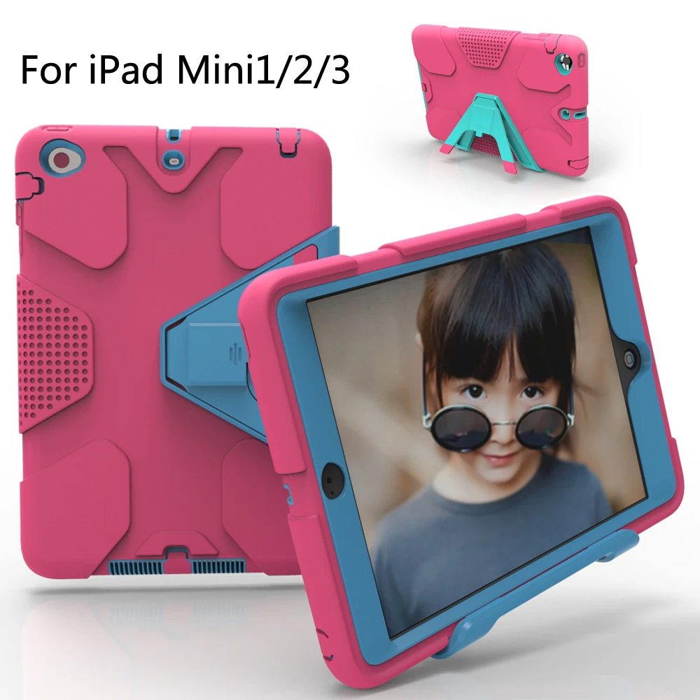 

For iPad Mini/iPad Mini 2/iPad Mini 3 Case EVA Heavy Duty Shockproof Hybrid Rubber Rugged Hard Protective Skin Cover Case