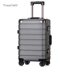 Сделано в Китае простой стиль Алюминий frame20/24 дюймов размер высокого качества прокатки багажа Спиннер брендовый Дорожный чемодан