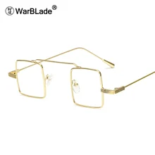 Квадратные очки WarBLade, оправы для мужчин, мужская прозрачная линза в металлической оправе, маленькие очки, оправа для женщин, винтажные Ретро