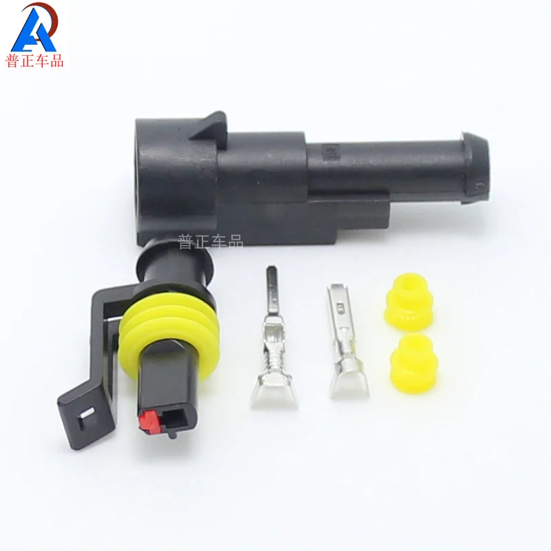 

10sets -1 Pin Male and Female Wire Connector Plug Waterproof Electrical Car Motorcycle
