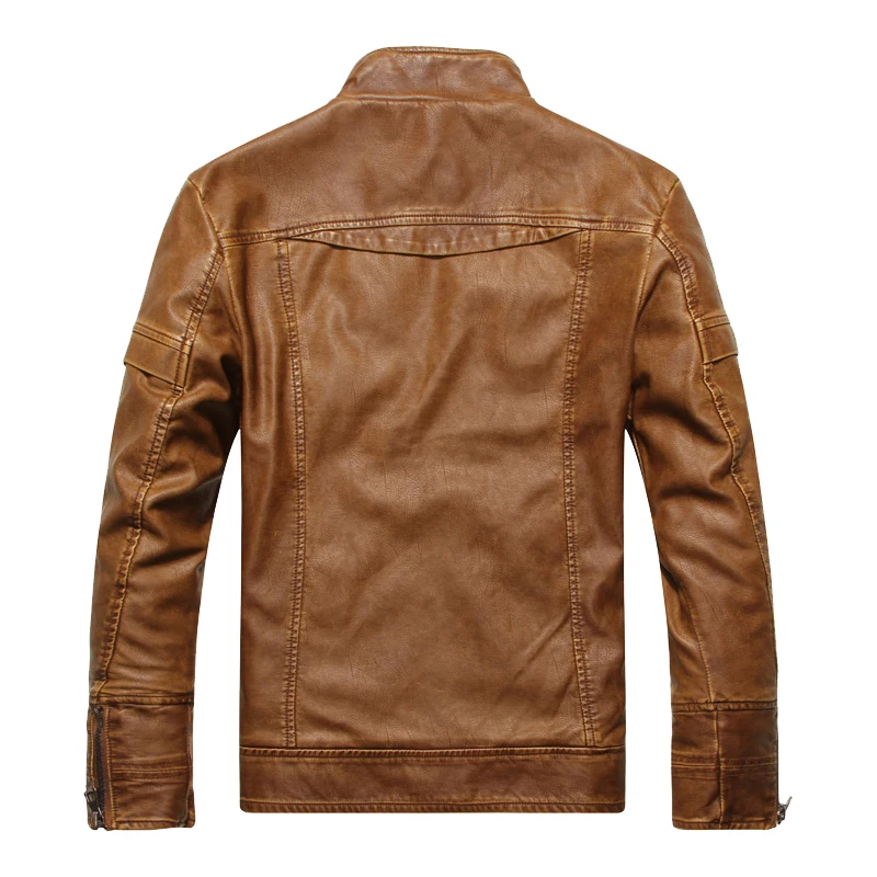 Vestes Cuir En Moto Noir kaki Pu Veste Masculina Manteaux Mens Jaqueta De Hommes 2018 Nouvelle Couro Marque jaune kPn0wN8OX