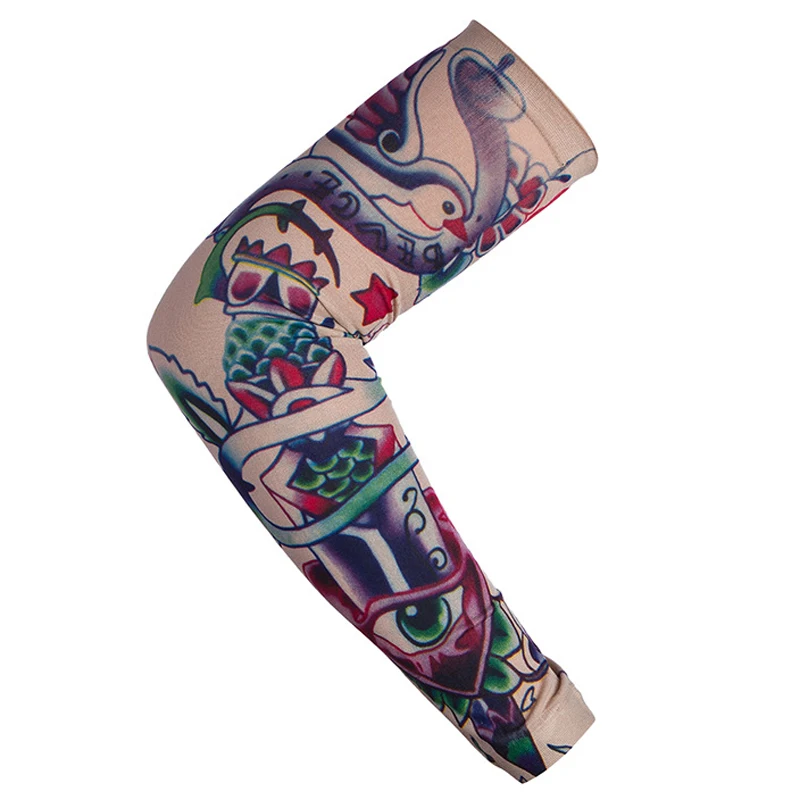 1 шт. трендовые мужские и женские новые высокоэластичные накладные временные тату-рукава Дизайнерские летние солнцезащитные гетры для тела - Цвет: 80