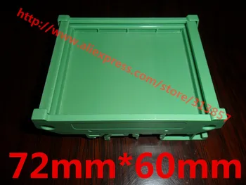 

5 Pcs high quality circuit board rail mounting 72mm * 60mm PCB module + PCB bracket adapted to DIN Rail mounting adapter