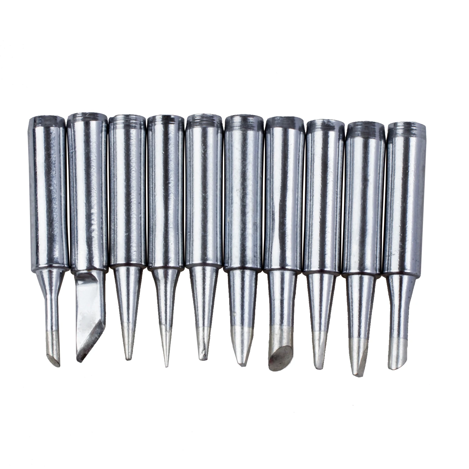 Drop shipping 10 pcs Uk Common Solder Soldering Iron Tip for Hakko Station 933 900M-T-B 900M-T-I To 900M-T-K 900M-T Multi model |