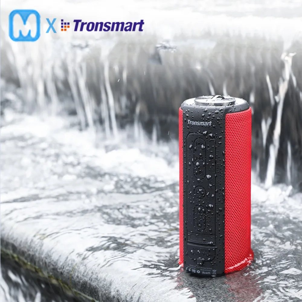  Tronsmart T6 плюс Bluetooth Динамик 40 W Портативный Динамик глубокий бас Саундбар с IPX6 Водонепроницаемый, Мощность банк Функция SoundPul 
