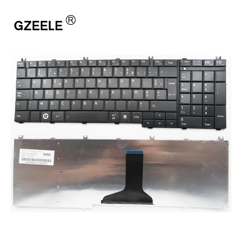 GZEELE French laptop keyboard For Toshiba Satellite C650 C655 C655D C660 C670 L650 L655 L670 L675 L