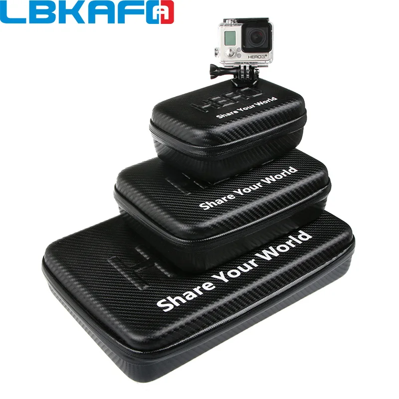 LBKAFA для Gopro водонепроницаемый портативный чехол сумка коробка PU защита для SJCAM SJ5000 SJ4000 M20 SJ6 SJ7 Go Pro Hero 7 6 5 4 3+ Eken