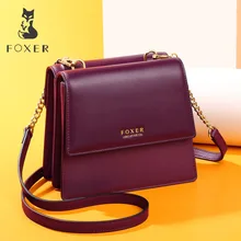 FOXER Lady Chain Strap Crossbody Bags Female Small Retro Flap Bag Women Double Sided Organ Bag Valentine's Day Present Gift FOXER Lady Chain Strap Crossbody Bags Female Small Retro Flap Bag Women Double Sided Organ Bag Valentine's Day Present Gift