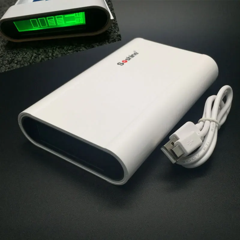 

Multi Function Power Bank 18650 Portable External Battery DIY Case 5V 1.0A/2.0A 18650 Charger Kit LCD Display for Cellphone Pad