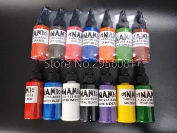 

14pcs mixed colors tattoo ink permanent makeup pigment 30ml/bottle(1OZ) tattoo paint set for body makeup tattooing