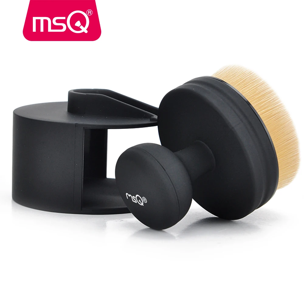 

MSQ O! Circle Makeup Brushes 35 Angle Foundation Cream Powder Micro Fine Beauty Oval Make Up Brushes With Holder