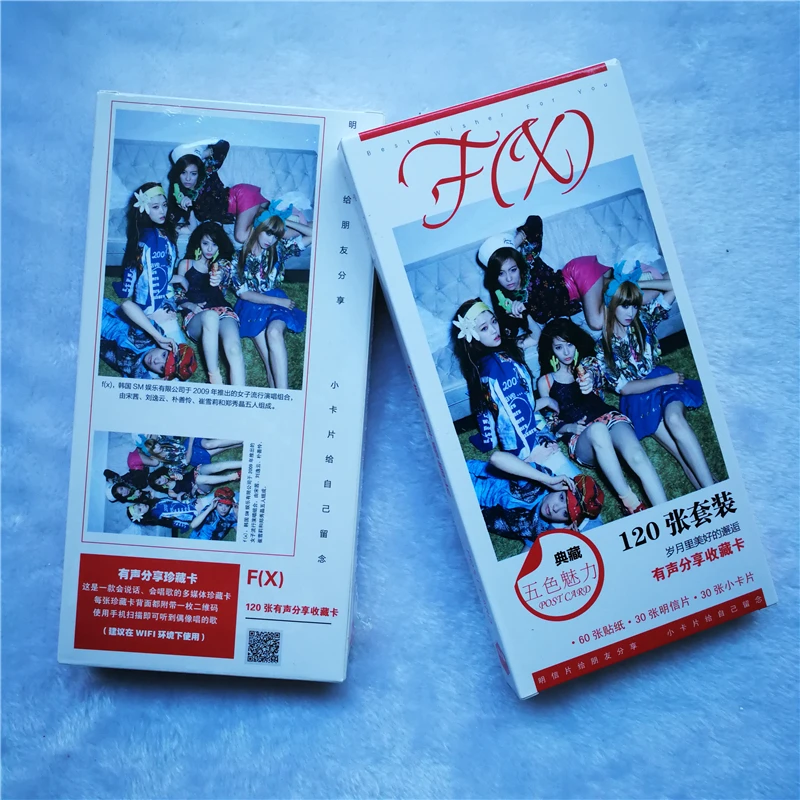 

Youpop KPOP F(X) fx CASH ME OUT Walls Album Concert 30 Postcards 30 Small 60 Stickers K-POP Photo Cards Share Post Cards