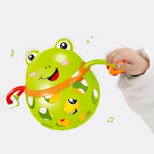 0-12 Months Baby Rattles toy Intelligence Grasping Gums Plastic Animal Music Hand Shake Toy Early Educational Gift for Newborns