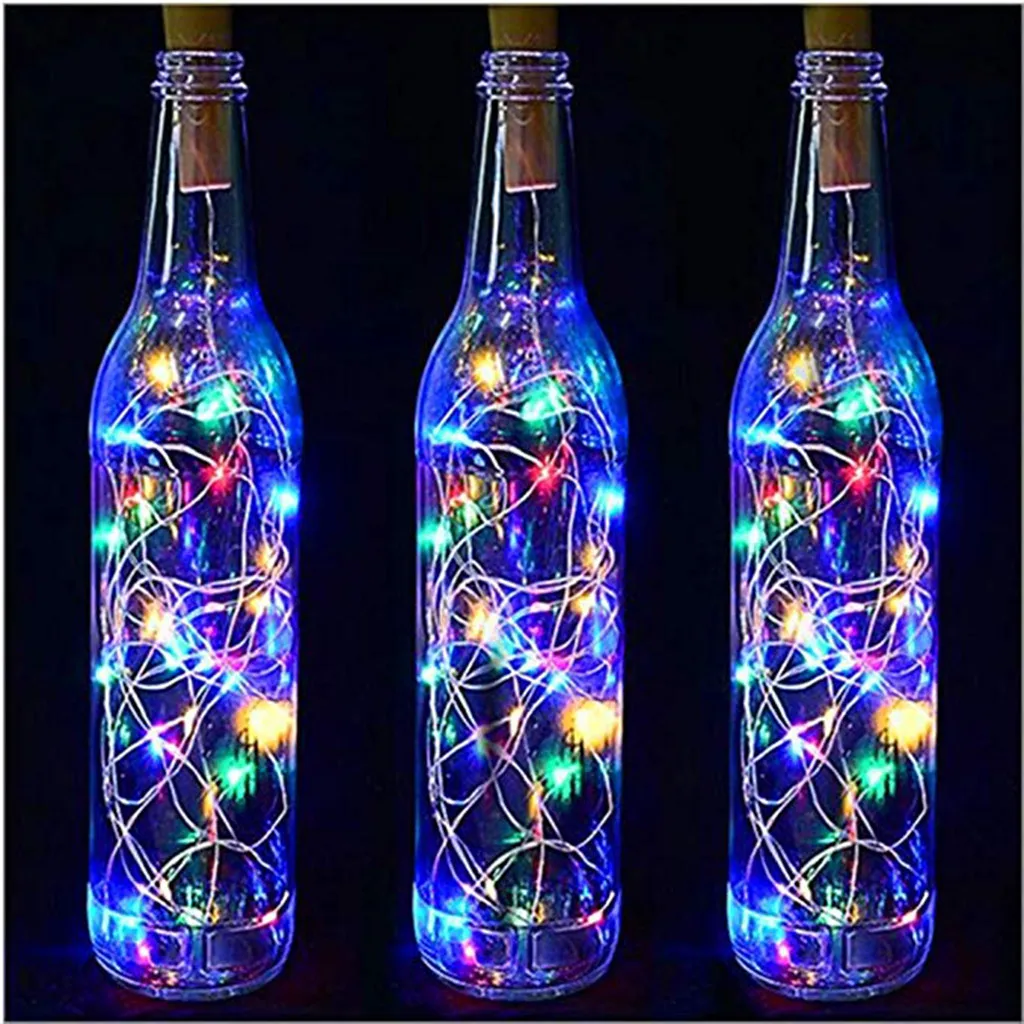 Lamp String Lights 10Pcs Cork Shaped LED Night Light Starry Light Wine Bottle Lamp For Party Decor Bottle Lights For Wedding DIY