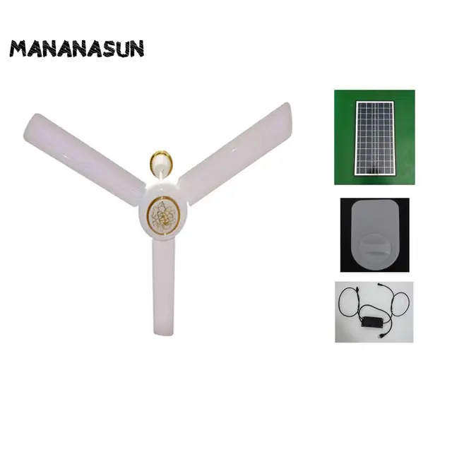 Dc Solar Ceiling Fan Solar Powered Cooling Fans 40w 50w Solar