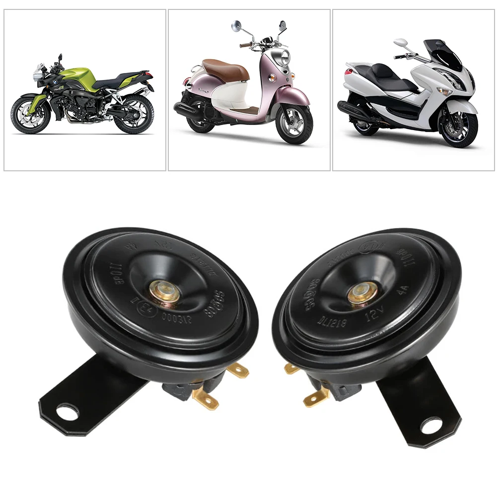 CARGOOL Motorcycle 12V 110dB Horn Dual Tone Horns Universal Speaker for
