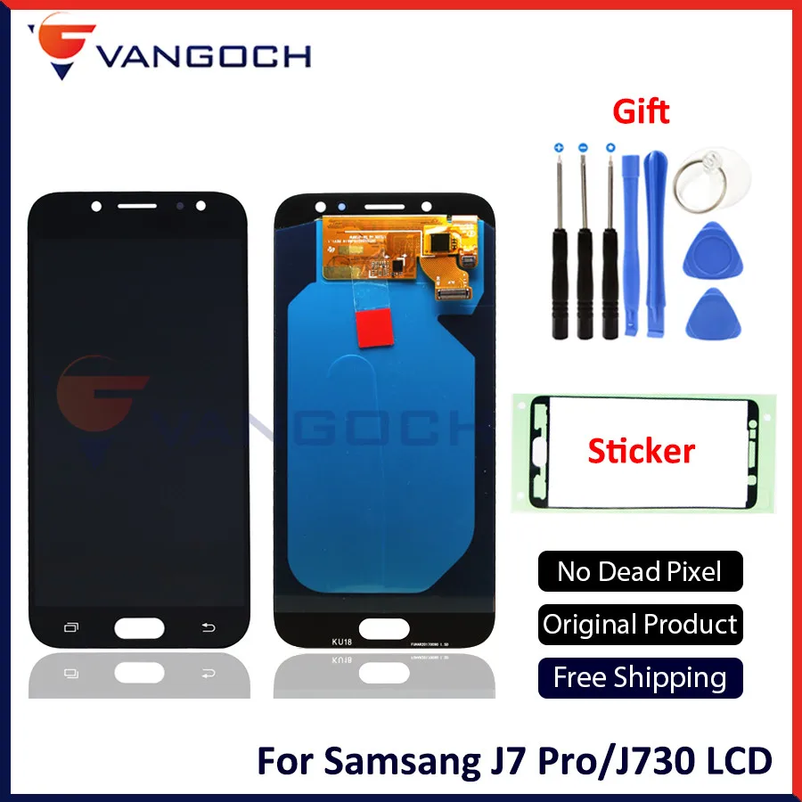 display j7 pro original amoled