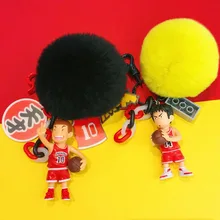 Pompom Key chain Slam Dunk Sakuragi Hanamichi Rukawa Kaede Action Figures Collection Figures Toys Keychain Ring for Anime Fan Pompom Key chain Slam Dunk Sakuragi Hanamichi Rukawa Kaede Action Figures Collection Figures Toys Keychain Ring for Anime Fan