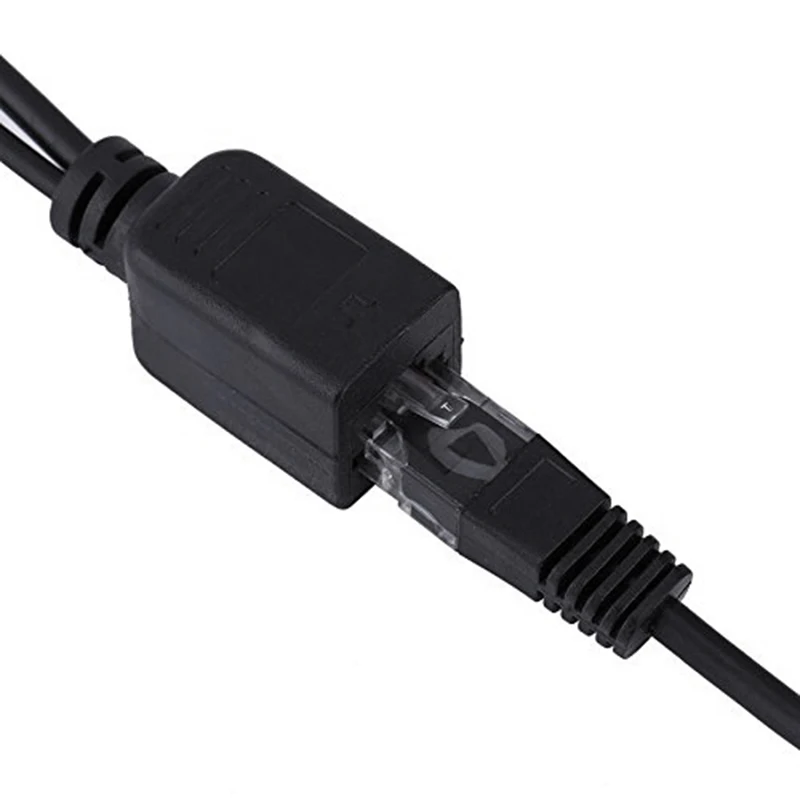 2 шт. POE кабель Пассивный блок питания через Ethernet адаптер Сплиттер RJ45 инжектор 12 48
