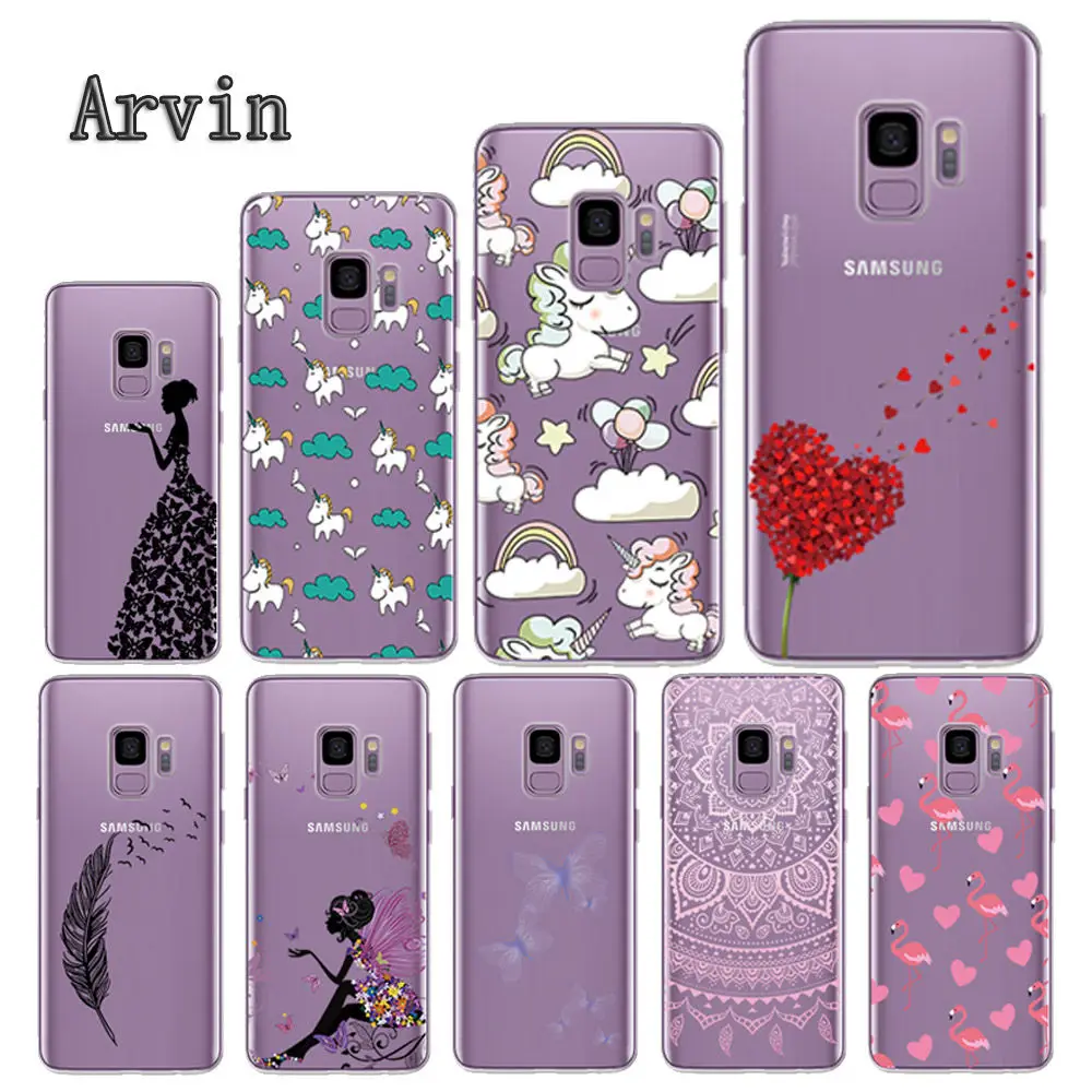 Силиконовый чехол Arvin для Samsung Galax S9 мягкий из ТПУ Plus защитный смартфона |