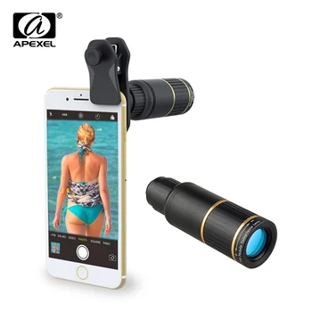 

APEXEL 16X Telephoto Len Phone Camera with Clip Zoom Telescope Mobile Phone Lens for iPhone Huawei Xiaomi Samsung Redmi