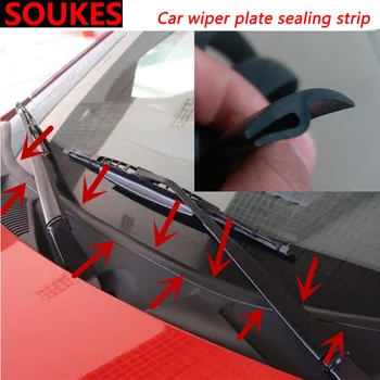 

1.7M Car Wiper Windshield Panel Moulding Seal Strip For Volkswagen VW Polo Passat B5 B6 CC Golf 4 5 6 7 Touran T5 Tiguan Bora