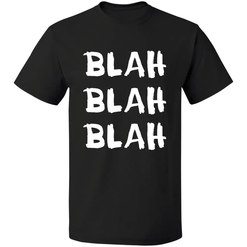 Blah Adult's Funny T Shirt Free Shipping 100 Cotton S 3XL Mens Tops