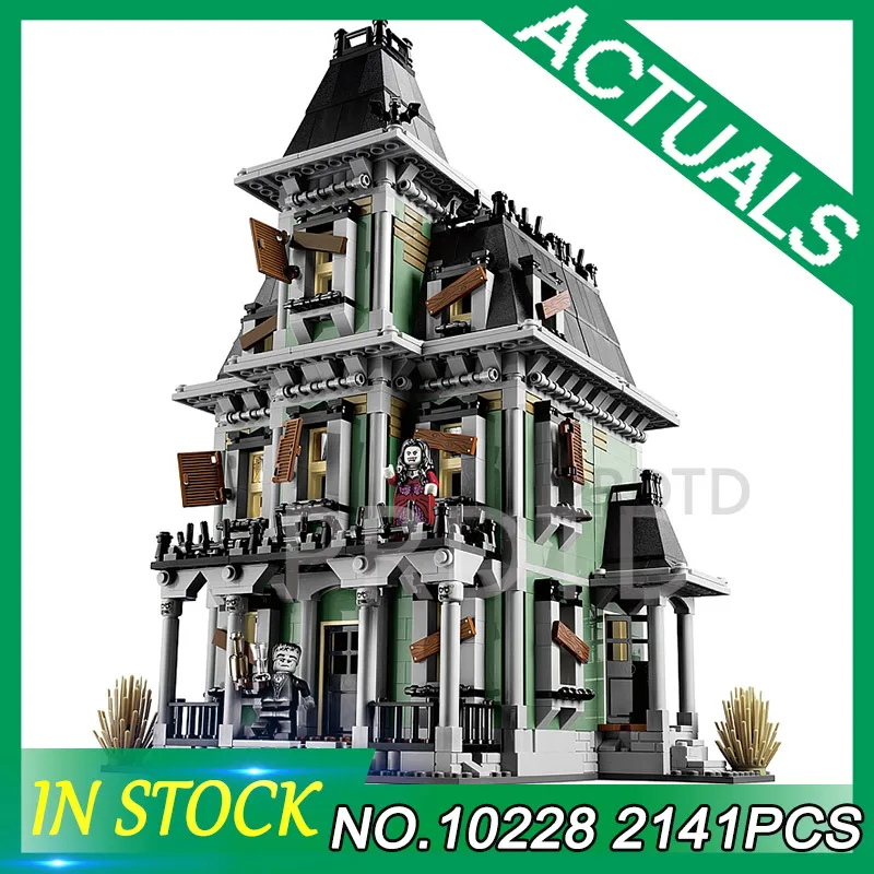 

DHL 2141Pcs The 10228 Haunted House Set Building Blocks Bricks Assembly Kids Toys New Halloween Christmas Gifts
