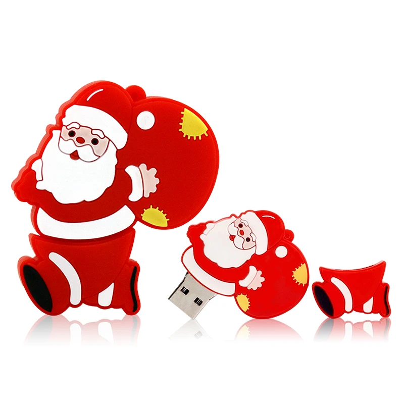 Popular USB Flash Drive Pendrive Cartoon Santa Claus Christmas Tree Elk Deer Pen Drive 8G 16G 32G 64GB Flash Disk Christmas Gift Popular USB Flash Drive Pendrive Cartoon Santa Claus Christmas Tree Elk Deer Pen Drive 8G 16G 32G 64GB Flash Disk Christmas Gift