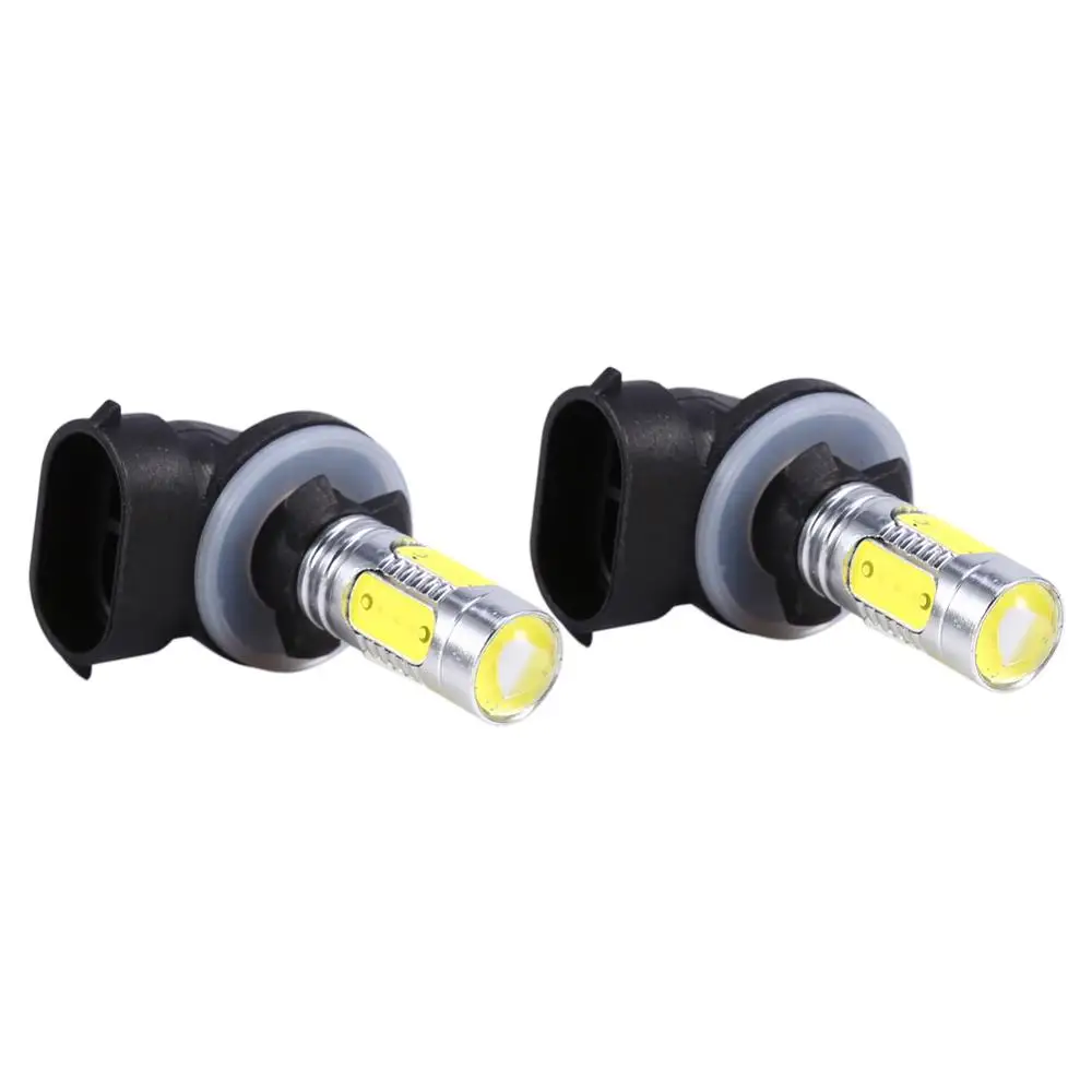 

2 Pcs Car Truck 5 COB LED 7.5W 6500K HID White Fog Lights Bulbs H27W/2 881