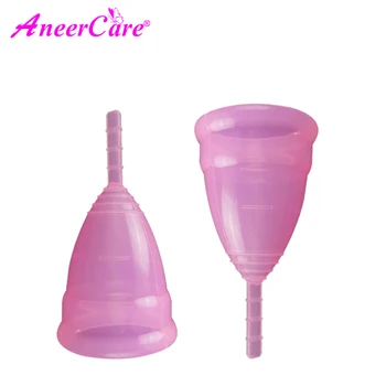 

2pcs/lot Aneer Lady Menstrual Cup For Women Menstrual Care Feminine Hygiene Cup Silicone Copa Menstrual Coupe Menstruelle