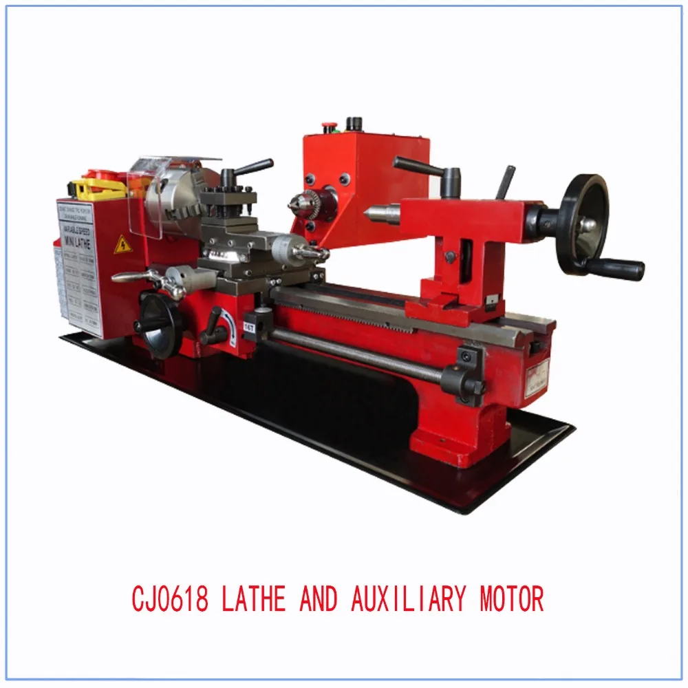Мини токарный мини токарный станок с ЧПУ Токарный станок по дереву с вспомогательным двигателем
