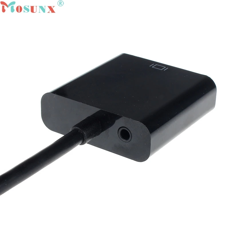 Mosunx заводская цена HDMI папа в VGA конвертер адаптер с аудио USB кабель 1080P для ПК 6311B13