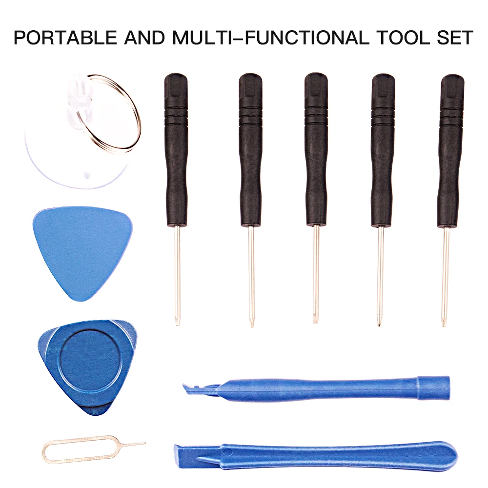 

11in1 Mobile Phone Repair Opening Tool Screwdriver Set for iPhone and Android Phones Plastic+Metal Portable Disassembling Tools