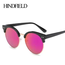 Hindfield gafas de sol mujeres cat eye sunglasses gafas medio marco diseñador de la marca gafas de sol clásicas gafas shades gafas de sol mujer