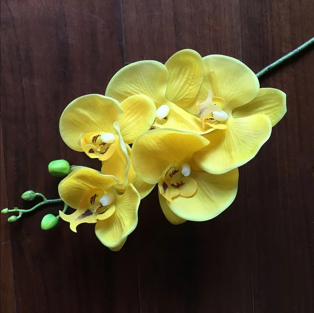 Real-Looking White & Pink Fake Orchid Flowers – Perfect For Wedding & Home Decor