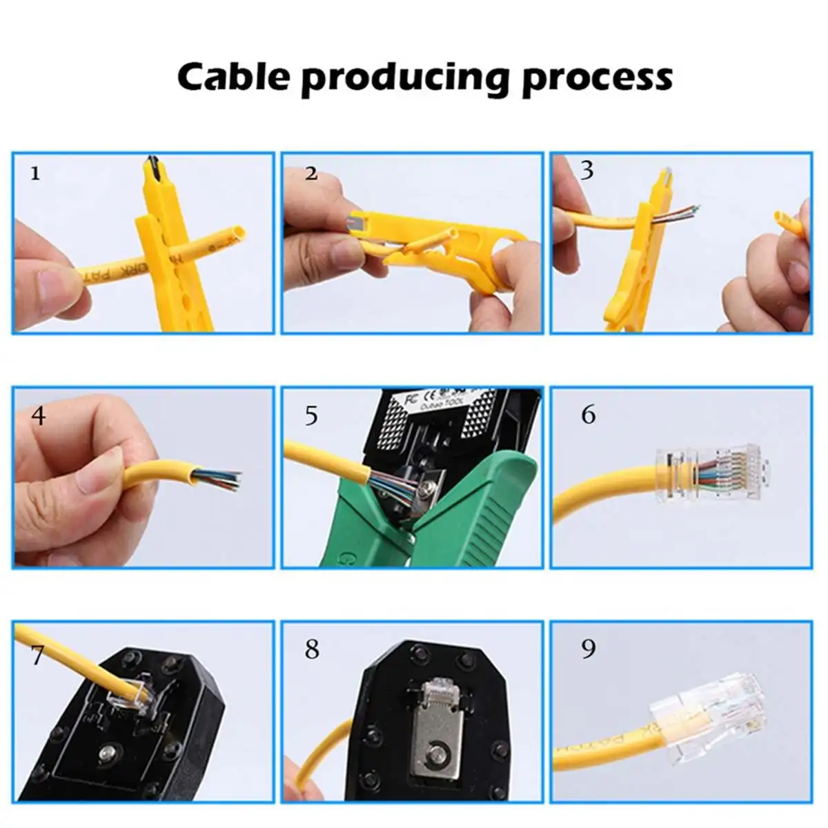 S SKYEE компьютерный сетевой инструмент для ремонта 149 шт. набор сетевой Ethernet RJ45 RJ11 Cat5 Кабельный тестер телефонный LAN комплект для обжима RJ11 RJ45