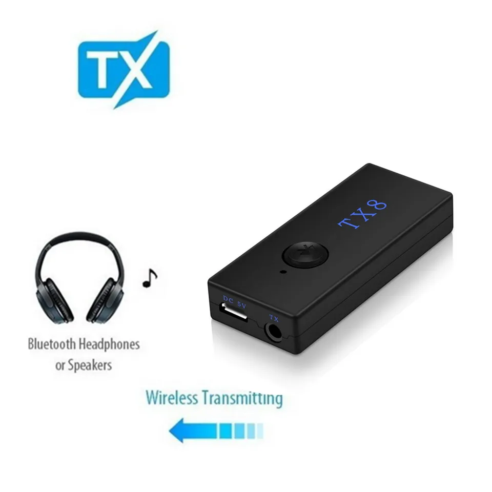 Беспроводной Bluetooth передатчик 3 5 мм Aux аудио адаптер для ПК ТВ Mp3 динамик