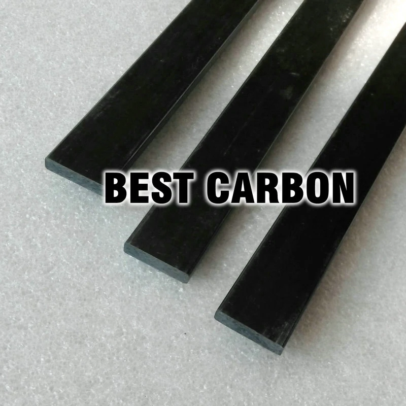 1000 8 pieces 1mm x 6mm x 1000mm Carbon Fiber Strip Flat Sheet 1 6