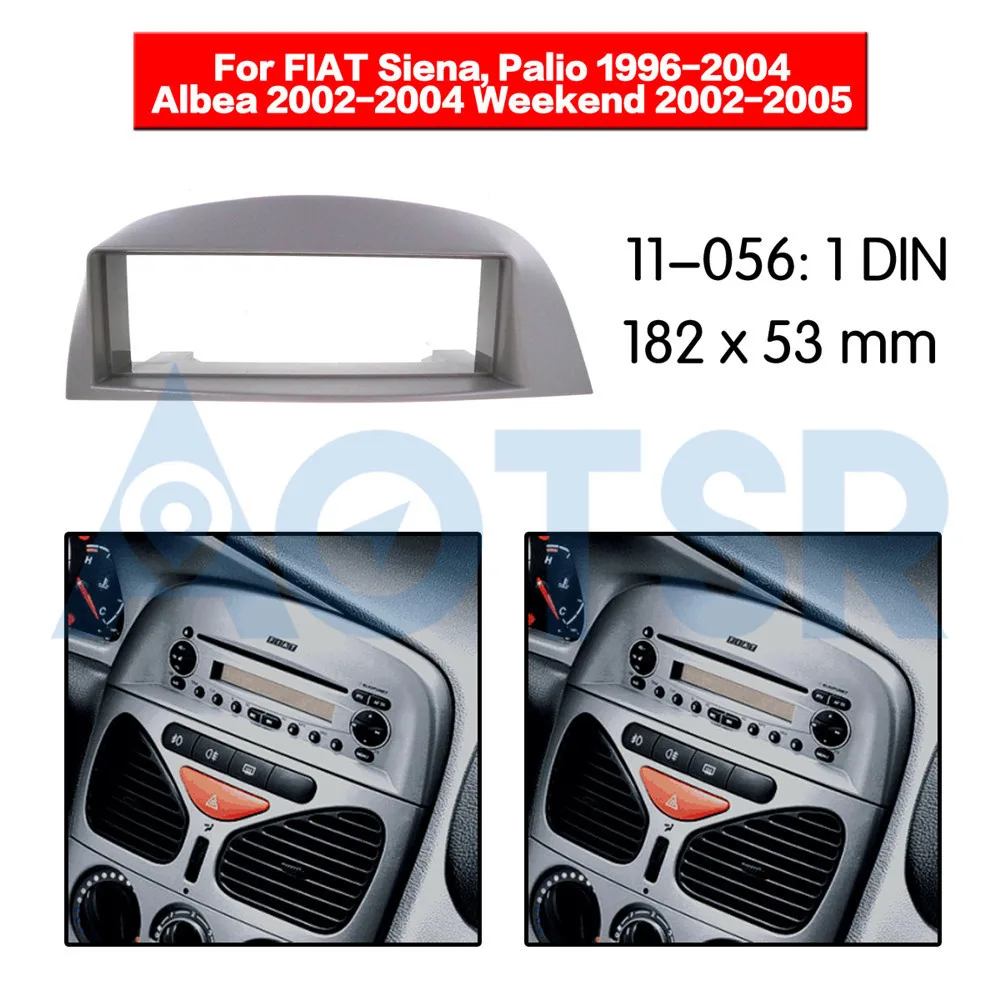 2 din радио фасции для FIAT Siena Palio 1996-2004 Albea 2002-2004 Weekend 2002-2005 установка Dash Kit Рамка