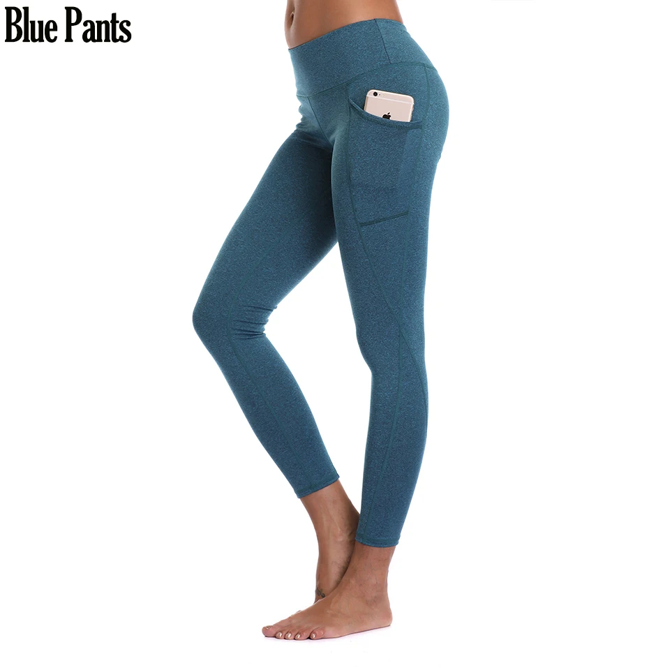 LI-FI штаны для йоги с высокой талией и карманами, для контроля живота, для тренировок, бега, 4 способа растягивания, Леггинсы для йоги, спортивные штаны для йоги - Цвет: 11
