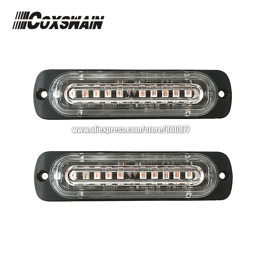 Coxswain 10 led alto brilhante carro externo